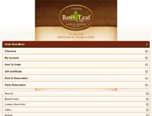 Tablet Screenshot of basilleaf.com